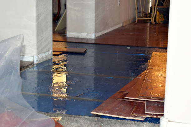 Professional Water Damage Restoration technician working in Philmont, NY